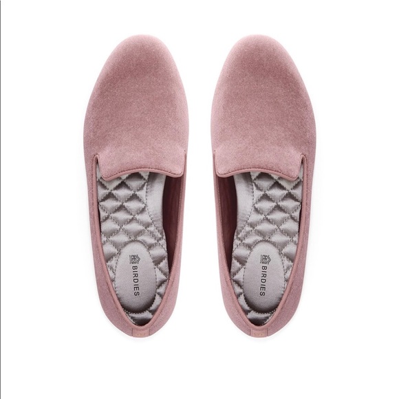 Birdies Shoes - Birdies Shoes The Starling Velvet (Dusty Rose)